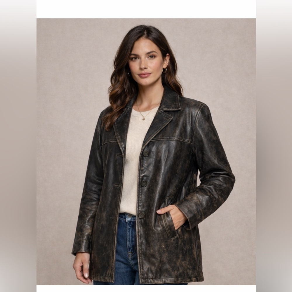Wilsons Leather Gray Trench Coat